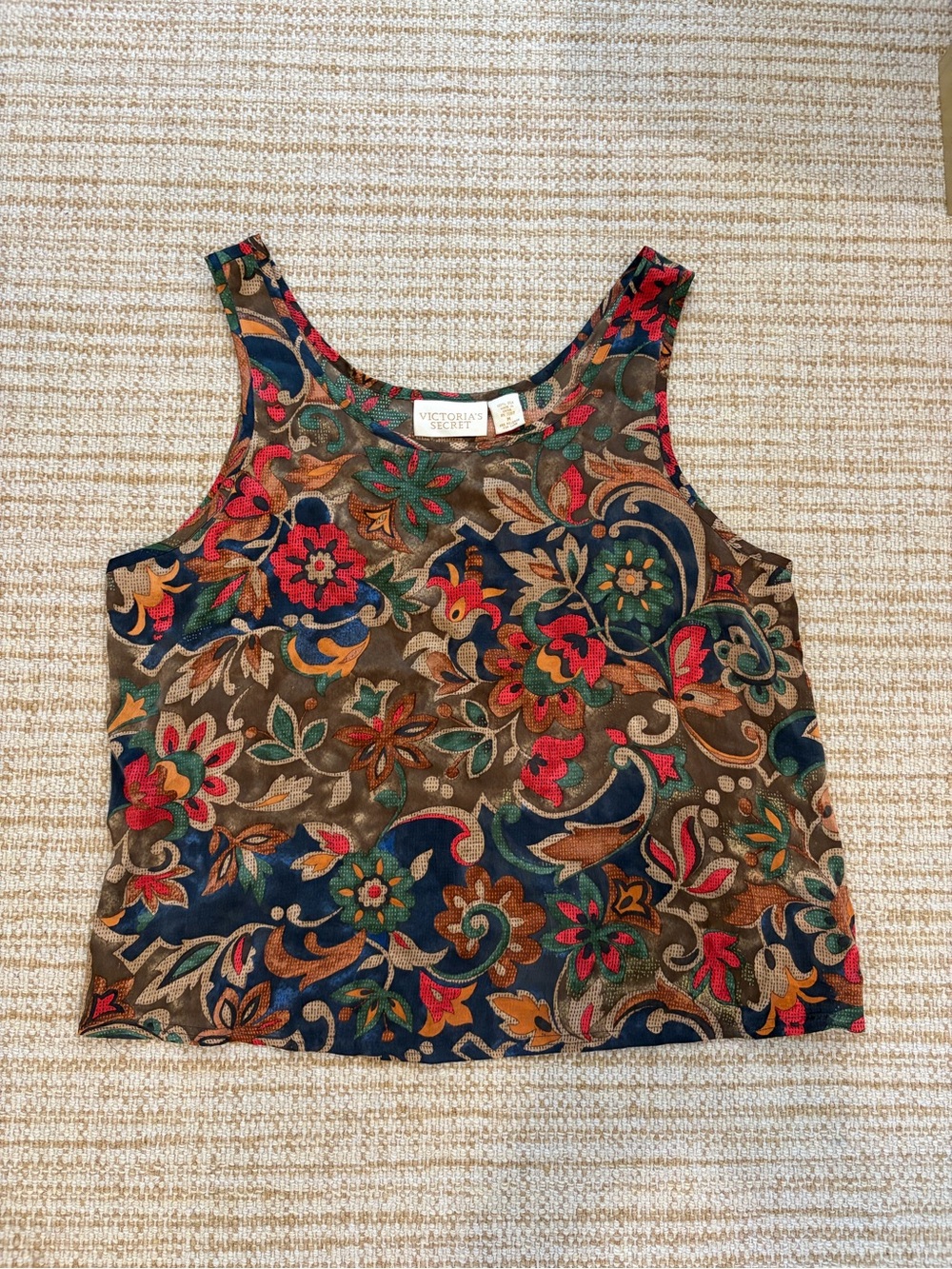 Vintage 100% Silk Victoria’s Secret tank top